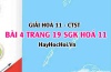 Giải bài 4 trang 19 Hoá 11 SGK Chân trời sáng tạo